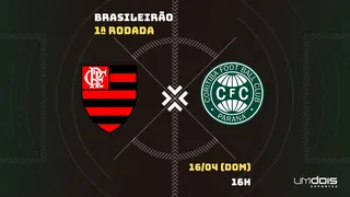 Flamengo x Coritiba: Escalações prováveis, como assistir, data e horário