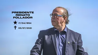 Clubes e personalidades prestam homenagem a presidente do Coritiba, Renato Follador