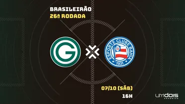 Goiás x Bahia: onde assistir, horário e escalações da partida pelo Brasileirão