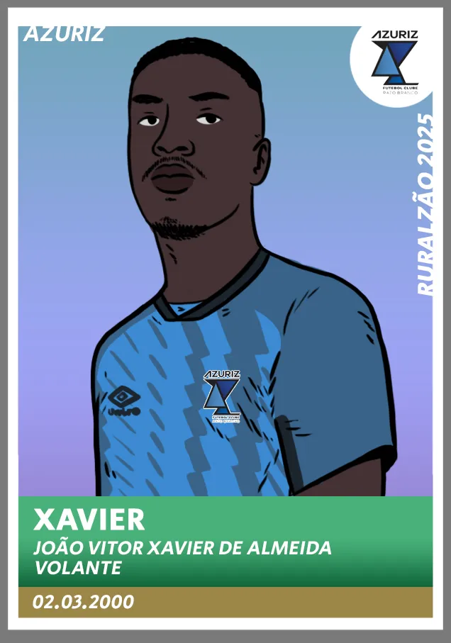 Campeonato Paranaense Xavier figurinha Azuriz
