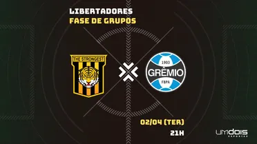 The Strongest x Grêmio: escalações prováveis, como assistir, data e horário