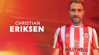 Christian Eriksen acerta com o Brentford e está de volta ao futebol