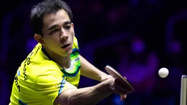 Calderano vence francês de virada e vai às quartas no tênis de mesa