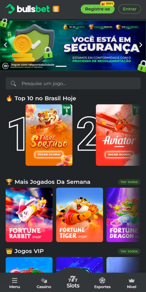 Captura de tela do Bullsbet