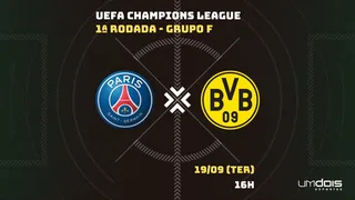 PSG x Borussia: Escalações prováveis, como assistir, data e horário