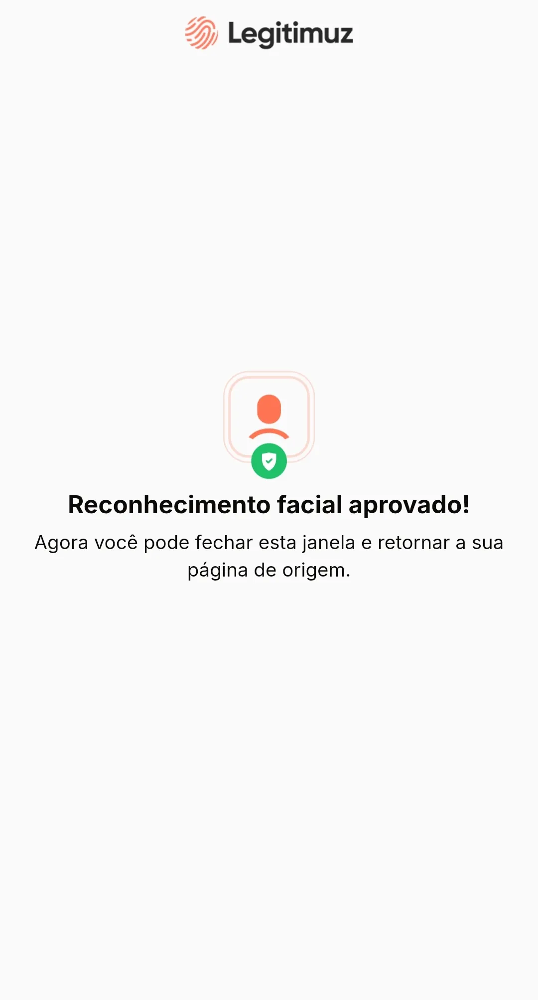Sinalização do reconhecimento facial aprovado na Segurobet.