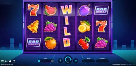 Diferentes figuras nas bobinas de Fruity Beats Xtreme, com a grade simulando uma tela de computador