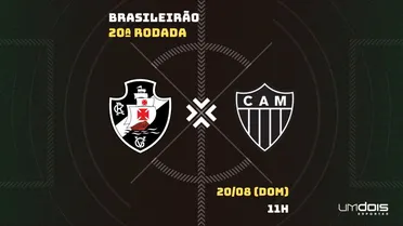 Vasco x Atlético-MG: Escalações prováveis, como assistir, data e horário