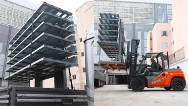 Athletico recebe módulos da arquibancada retrátil da Arena da Baixada; veja imagens