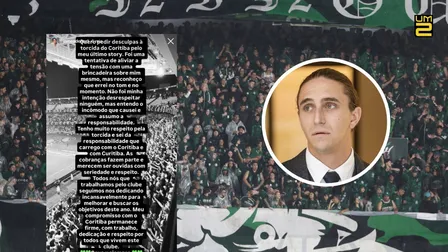 Filho de bilionário equatoriano pede desculpas à torcida do Coritiba por causa ironia