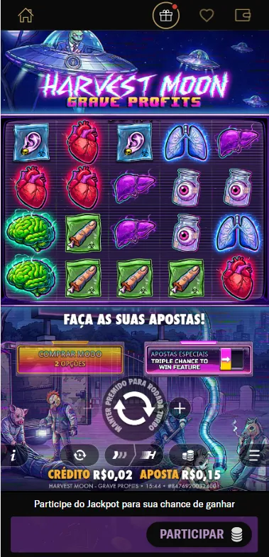 Harvest Moon - Grave Profits na BetMGM com opções de apostas especiais e prêmio de até 10.000x