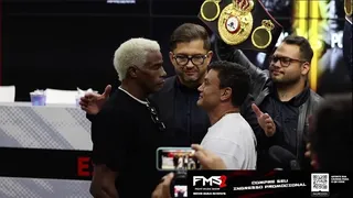 Com encaradas tensas e provocações, coletiva do FMS 2 esquenta o clima em Curitiba