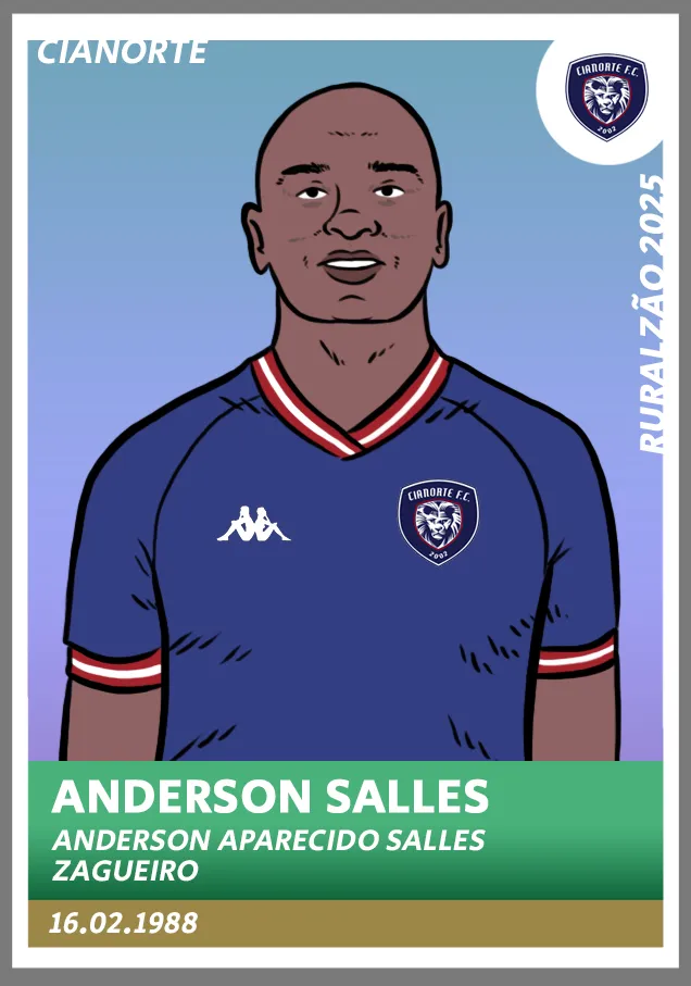 Guia Paranaense 2025 - figurinha Anderson Salles Cianorte