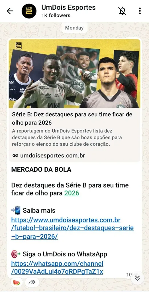 Notícias sobre o mercado da bola no grupo de apostas esportivas UDE, com destaques da série B.