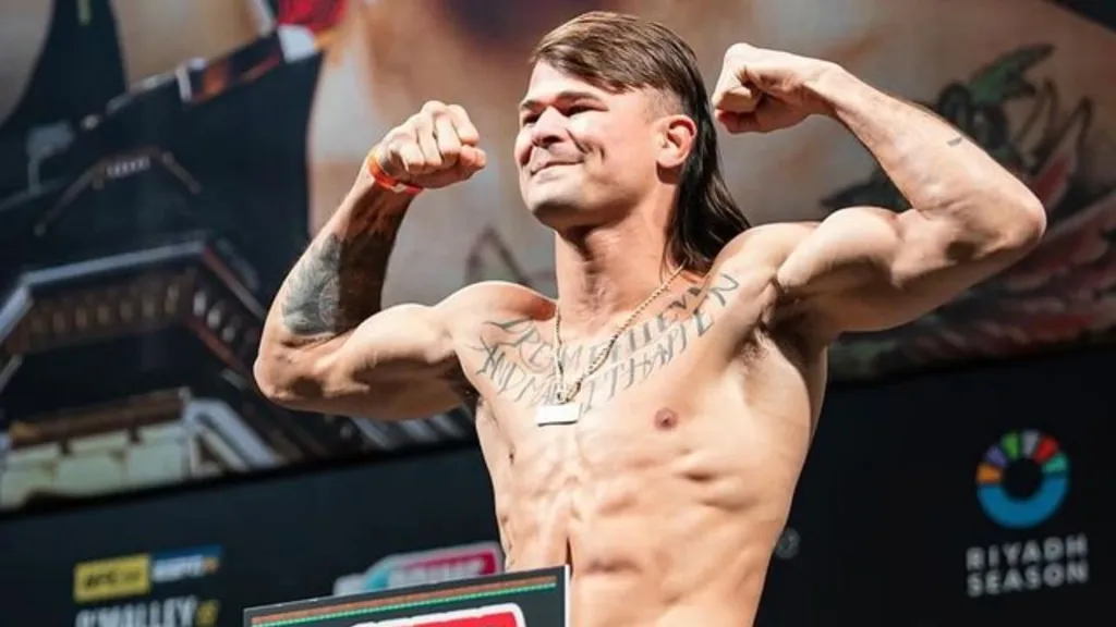 Diego Lopes na pesagem do UFC 306. Foto: Reprodução/Instagram