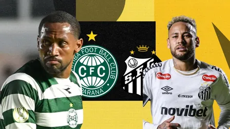 Coritiba x Santos: Escalações e onde assistir ao vivo