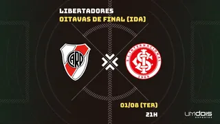 River Plate x Internacional: Escalações prováveis, como assistir, data e horário