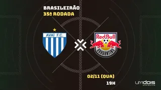 Avaí x Red Bull Bragantino: onde assistir ao vivo, horário, escalações e arbitragem