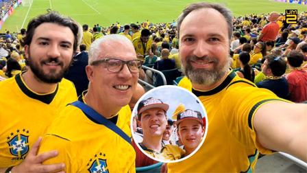 Fanáticos por Copa do Mundo, pai e filho paranaenses que viram o tetra voltam pelo hexa da seleção