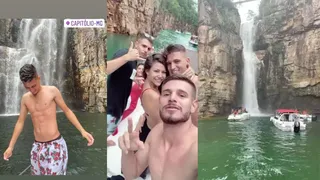 Jogador do Athletico escapa de tragédia com deslizamento de pedras em Capitólio