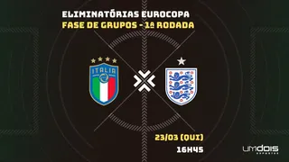 Itália x Inglaterra: escalações prováveis, como assistir, data e horário