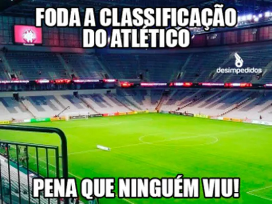 Meme irritou a torcida do Atlético-PR.