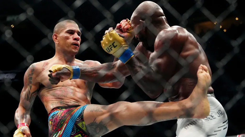 Alex Poatan e Khalil Rountree no UFC 307. Foto: Icon sport