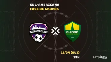 Metropolitanos x Cuiabá: escalações prováveis, como assistir, data e horário