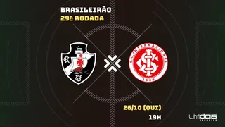 Vasco x Internacional: Escalações prováveis, como assistir, data e horário