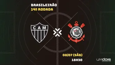 Atlético-MG x Corinthians: Escalações prováveis, como assistir, data e horário
