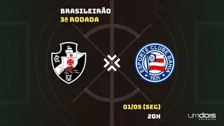 Vasco x Bahia: Escalações prováveis, como assistir, data e horário