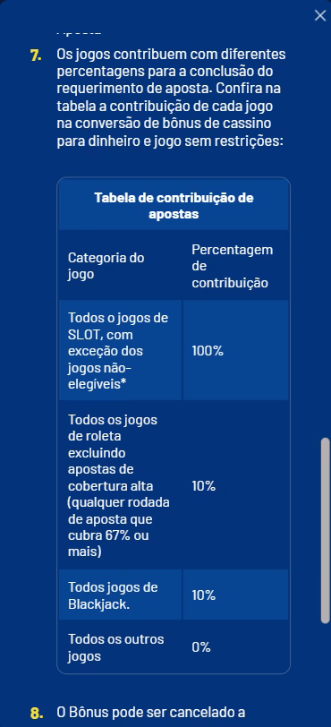 Regulamento bônus sem depósito Lei 14790 na Galera.Bet, com informações sobre a contribuição de jogos.