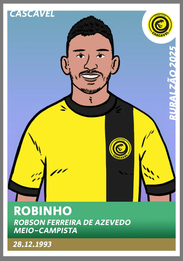 Guia Paranaense 2025 - figurinha Robinho Cascavel