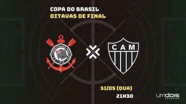 Corinthians x Atlético-MG: onde assistir, horário, escalações e arbitragem