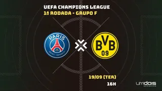 PSG x Borussia: Escalações prováveis, como assistir, data e horário