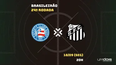 Bahia x Santos: Escalações prováveis, como assistir, data e horário