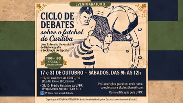 Ciclo de debates resgata quase 70 anos da história do futebol de Curitiba
