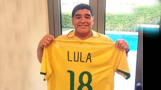 Após festejar vitória de Maduro, Maradona reforça apoio a Lula