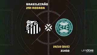 Santos x Coritiba: Escalações prováveis, como assistir, data e horário