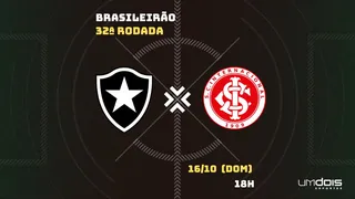 Botafogo x Internacional: onde assistir ao vivo, horário, escalações e arbitragem