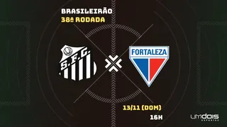 Santos x Fortaleza: onde assistir ao vivo, horário, escalações e arbitragem