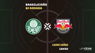 Palmeiras x Red Bull Bragantino: onde assistir, horário, escalações e arbitragem