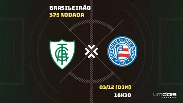 América-MG x Bahia: escalações prováveis, como assistir, data e horário