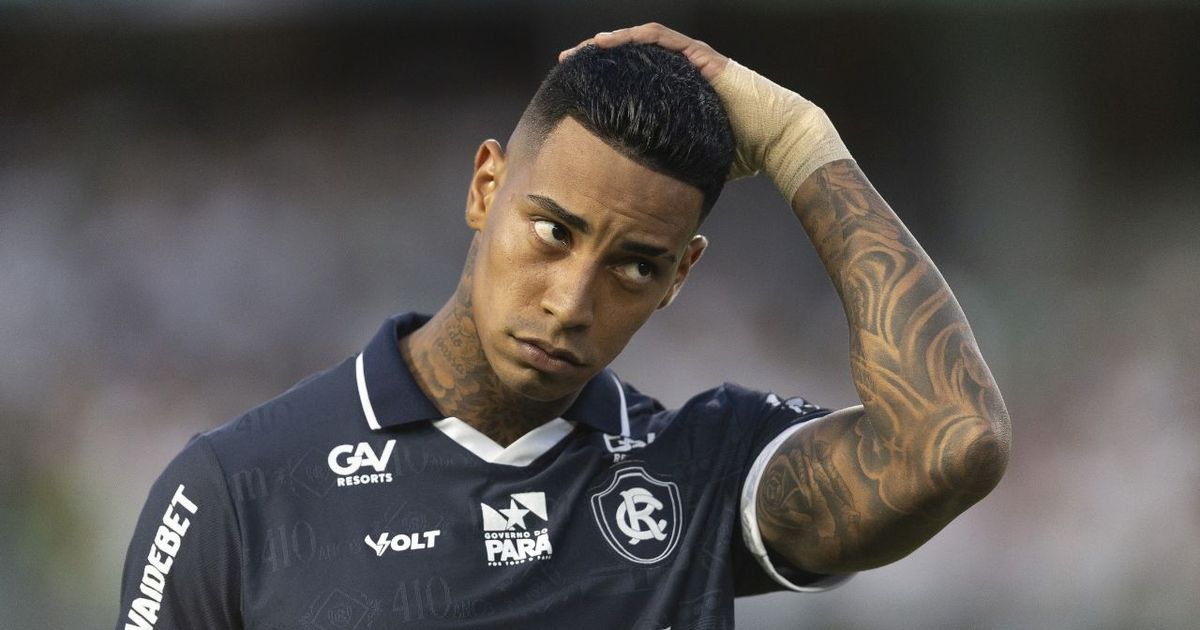 Imagem ilustrativa sobre Alef Manga, segundo artilheiro do Remo, recebe terceiro afastamento após briga em campo
