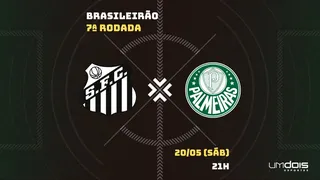 Santos x Palmeiras: onde assistir, horário, escalações e arbitragem