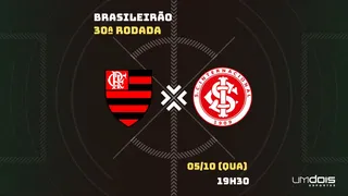 Flamengo x Internacional: veja onde assistir ao vivo, horário, escalações e arbitragem