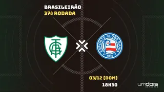 América-MG x Bahia: escalações prováveis, como assistir, data e horário