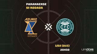 Azuriz x Coritiba: Escalações prováveis, como assistir, data e horário