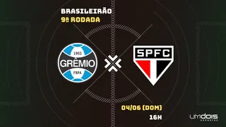 Grêmio x São Paulo: onde assistir, horário, escalações e arbitragem