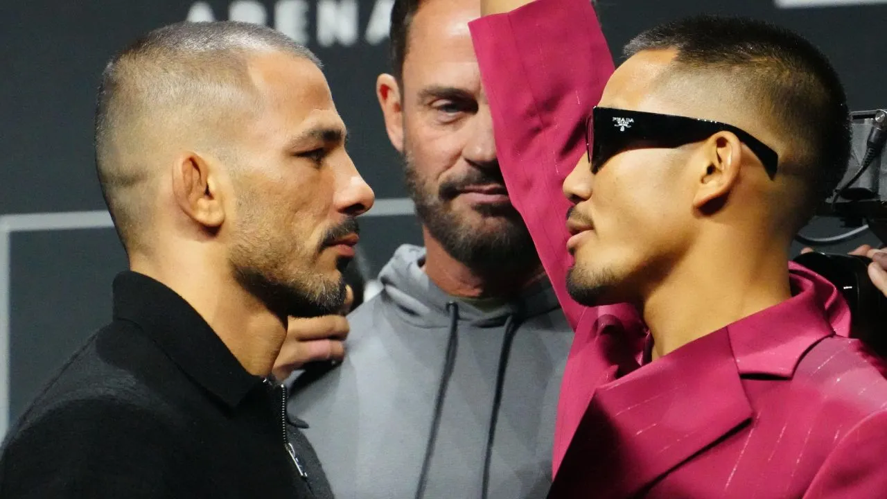 Alexandre Pantoja e Joshua Van se encaram antes do UFC 323. Foto: Icon sport